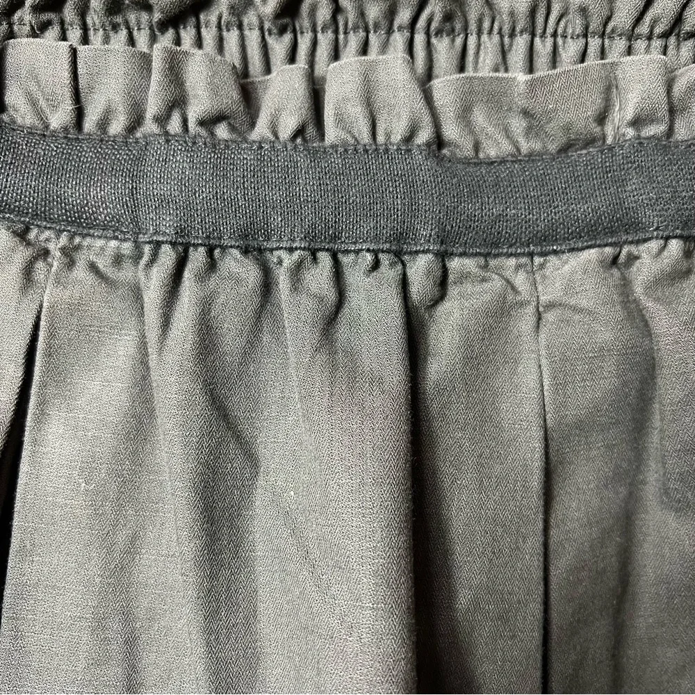 Nwot J.Crew Grey Cotton Bell Pull On Elastic Skirt